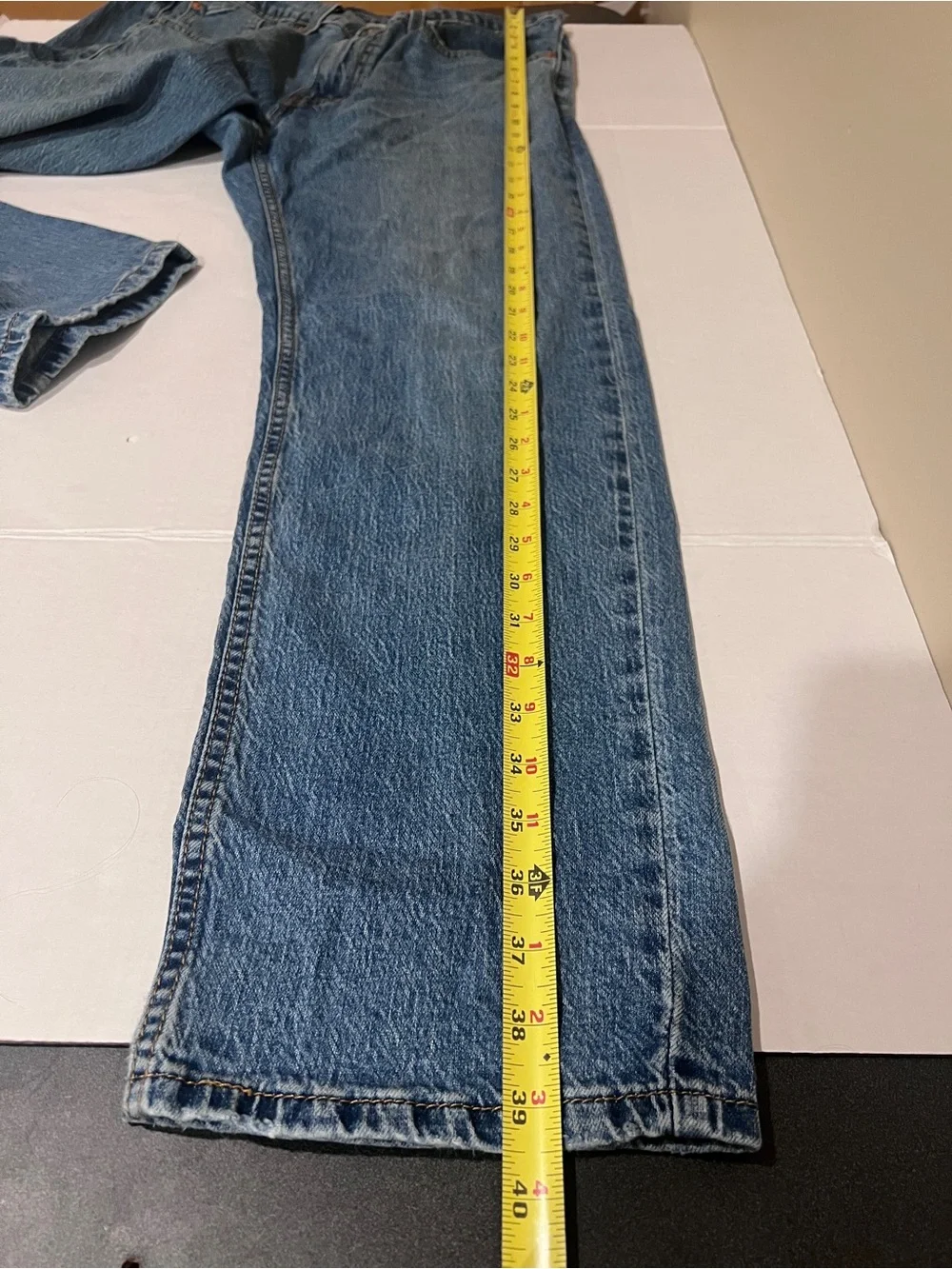 Levi's 559 Men’s Relaxed Straight Stretch Blue Jeans 32x29 1/2 Tag(W32xL30)